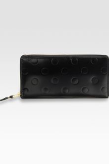Comme Des Garçons Embossed Continental Wallet - Lyst
