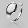 Georg Jensen Stainless Steel Bangle Watch in Gray (steel) - Lyst