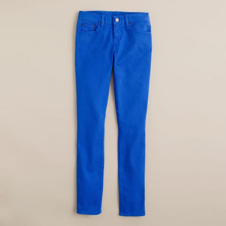 J.crew Toothpick Jean in Garmentdyed Twill in Blue (blue grotto) - Lyst