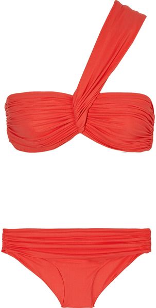  Asymmetric Bandeau Bikini 