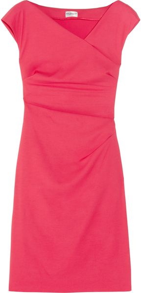 Philosophy di Alberta Ferretti Asymmetric Stretch-twill Dress - Lyst