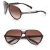 Prada Acetate Aviator Sunglasses in Brown for Men - Lyst