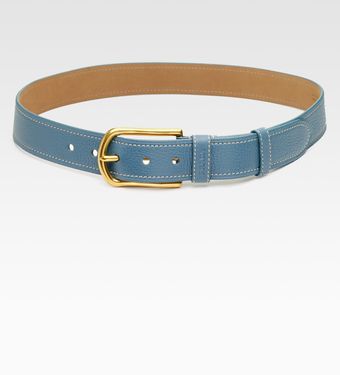  Pebbled Leather Belt/narrow 