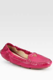 Prada Flat Loafers - Lyst
