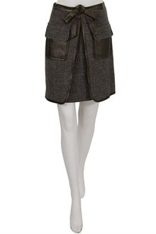 Robert Rodriguez Tweed Patch Work Skirt - Lyst