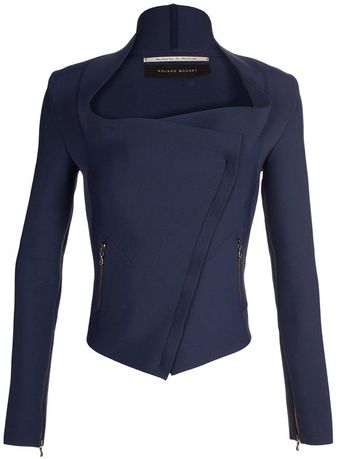 Roland Mouret Cadwaller Scuba Jersey Jacket - Lyst