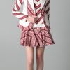 Thakoon Chevron Print Blazer in Red (black) - Lyst