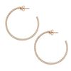 Theo Fennell Rose Gold Hoop Spangle Earrings in Pink (rose) - Lyst