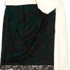Valentino Crepe and Pleated Twill Skirt in Black - Lyst