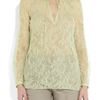 Valentino Lace Blouse in Yellow (almond) - Lyst