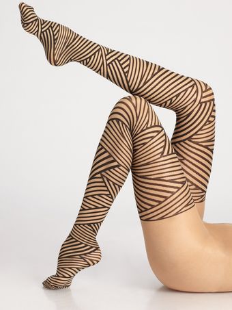  Captivate Striped Tights 