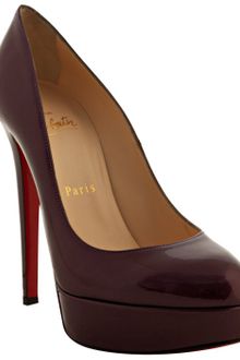Christian Louboutin Amethyst Patent Leather Bianca 140 Platform Pumps - Lyst