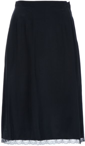 Dolce & Gabbana Archive Lace Trim Skirt - Lyst