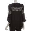 Dolce Vita Black Silk Tie Detail Clio Lace Blouse in Black - Lyst