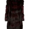 Gucci Vintage Fox Fur Coat in Red - Lyst