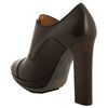 Lanvin Black Leather Double Buckle Cap Toe Booties in Black - Lyst