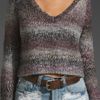 Splendid Chunky Ombre Stitch V Neck Sweater in Purple (purple ombre) - Lyst