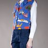 Moschino Vintage Sleeveless Jacket in Blue - Lyst