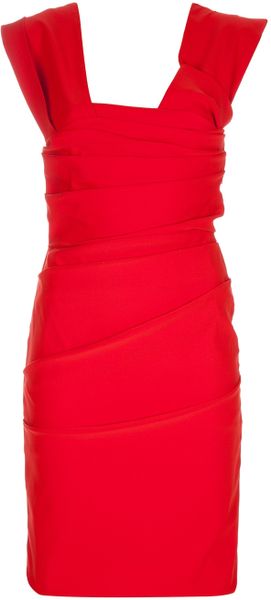 Preen Barbican Dress in Red - Lyst