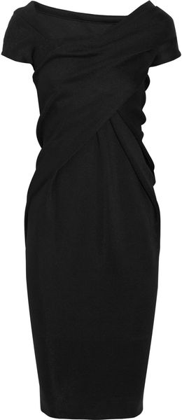 Donna Karan New York Draped Stretch-jersey Dress - Lyst