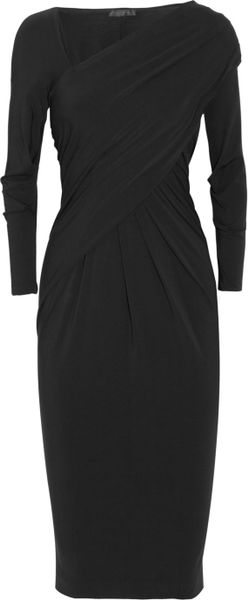 Donna Karan New York Draped Stretch-jersey Dress - Lyst