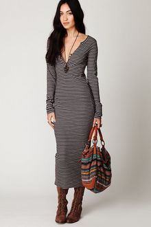 Free People Costas Striped Maxi Dress - Lyst
