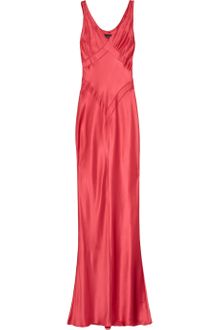 Amanda Wakeley Paneled Silk-satin Gown - Lyst