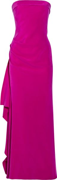 Amanda Wakeley Ruffled Silk-cady Strapless Gown - Lyst
