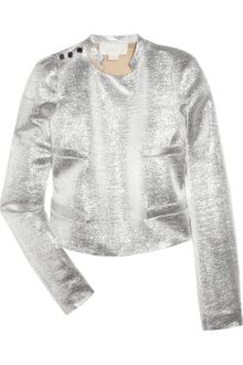Antonio Berardi Asymmetric Lurex and Silk-chiffon Jacket - Lyst