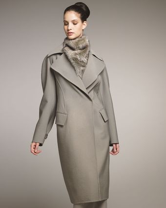 Donna Karan New York Double-face Stretch Molded Coat - Lyst
