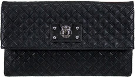 Marc Jacobs Skinny Quilted Large Eugenie Clutch in Black - Lyst