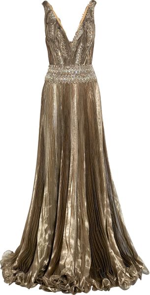 gold embellished gown