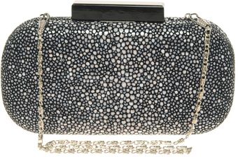 ASOS Collection Asos Premium Leather Faux Stingray Clutch - Lyst