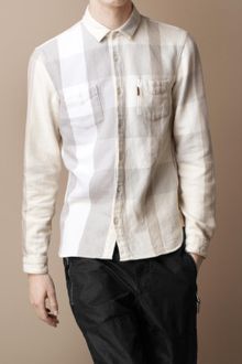 Burberry Brit Cotton Twill Check Shirt - Lyst