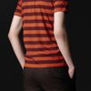 Burberry Prorsum Badge Detail Striped Tshirt in Orange for Men (spice / garnet) - Lyst
