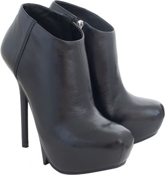  Platform Saw Ankle Boot In Black 