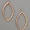 Dogeared Moroccan Hoop Earrings, Rose Gold in Pink (rose gold) - Lyst