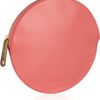 Jil Sander Circle Leather Clutch in Pink (coral) - Lyst