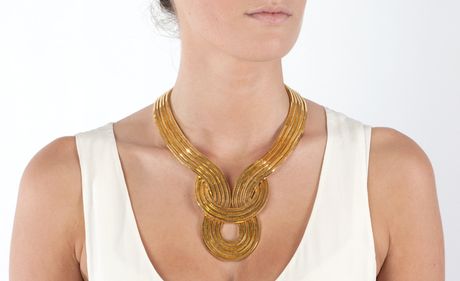 Lara Bohinc Lunar Eclipse Necklace Yellow Gold Plated Design Classic in Yellow - Lyst