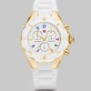 Michele Watches Tahitian Jelly Bean Chronograph Watch/White in White - Lyst