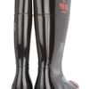 Moschino Cheap & Chic WetAPorter PatentRubber Boots in Black - Lyst