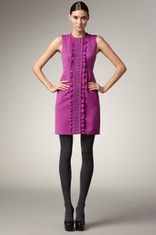 Nanette Lepore Eliza Ruffled Jacquard Dress - Lyst