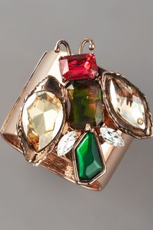 Oscar de la Renta Jeweled Insect Cuff Bracelet - Lyst