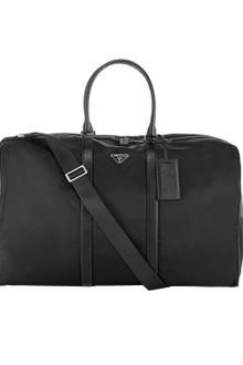 Prada Nylon & Leather Duffel Bag - Lyst