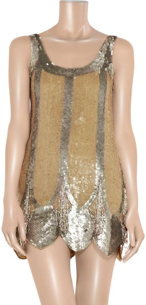Rachel Gilbert Addison Sequined Cotton Mini Dress - Lyst