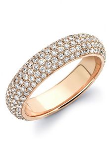 Theo Fennell 18 Carat Rose Gold and Pavé Diamond Spangle Ring - Lyst