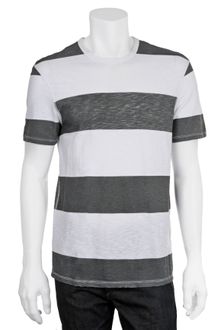 Vince Striped Crewneck Tee - Lyst