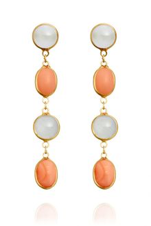 Astley Clarke Coral and Aquamarine Earrings - Lyst
