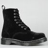 Dr. Martens The Page 8eye Boot in Black Velvet in Black - Lyst