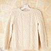 Free People Vintage Hand Knit Aran Sweater in Beige (white) - Lyst